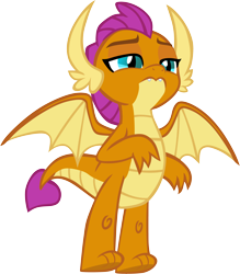Size: 4828x5500 | Tagged: safe, artist:memnoch, character:smolder, cute, female, show accurate, simple background, smolderbetes, solo, transparent background, vector