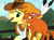 Size: 782x574 | Tagged: safe, artist:themexicanpunisher, edit, edited screencap, screencap, character:braeburn, character:little strongheart, ship:braeheart, female, male, shipping, straight