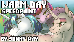 Size: 1280x720 | Tagged: safe, artist:sunny way, patreon reward, character:princess cadance, character:shining armor, oc, oc:bleeding heart, oc:sumac spirit, species:alicorn, species:pony, species:unicorn, cuddle puddle, cuddling, cute, cutedance, feather, female, grass, horn, male, mare, nightmare cadance, nightmarified, open mouth, patreon, pile, pony pile, shining adorable, smiley face, smiling, speedpaint, stallion, video, wings