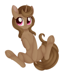 Size: 1024x1226 | Tagged: safe, artist:dusthiel, oc, oc only, oc:buttercup shake, species:pony, species:unicorn, covering, covering crotch, female, mare, simple background, solo, transparent background, underhoof