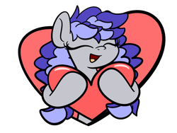 Size: 2560x1920 | Tagged: safe, artist:kimjoman, part of a set, oc, oc only, oc:cinnabyte, adorkable, cute, dork, eyes closed, heart, holiday, simple background, smiling, solo, transparent background, valentine, valentine's day