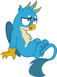 Size: 4427x5975 | Tagged: safe, artist:memnoch, character:gallus, episode:what lies beneath, g4, my little pony: friendship is magic, male, paw pads, paws, simple background, solo, toe beans, transparent background, underpaw, vector