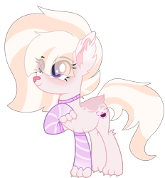 Size: 2727x2940 | Tagged: safe, artist:lazuli, artist:rukemon, base used, oc, oc only, oc:sugary treat, species:pony, bell, bell collar, cat, catpony, claws, clothing, collar, commission, female, hybrid, mare, markings, original species, paws, raised hoof, simple background, smiling, socks, solo, striped socks, transparent background