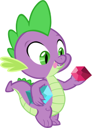 Size: 4332x6001 | Tagged: safe, artist:memnoch, character:spike, species:dragon, gem, licking, licking lips, male, simple background, solo, tongue out, transparent background, vector