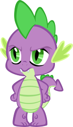 Size: 3453x5953 | Tagged: safe, artist:memnoch, character:spike, species:dragon, hands on hip, male, simple background, solo, transparent background, vector