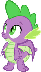 Size: 3410x6001 | Tagged: safe, artist:memnoch, character:spike, species:dragon, episode:between dark and dawn, g4, my little pony: friendship is magic, claws, looking up, male, simple background, solo, transparent background, vector, winged spike