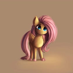 Size: 4000x4000 | Tagged: safe, artist:miokomata, character:fluttershy, species:pegasus, species:pony, chest fluff, colored hooves, female, freckles, freckleshy, looking at you, mare, solo