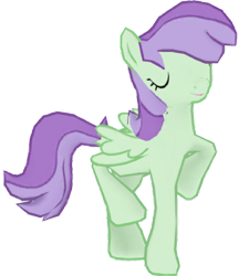 Size: 1328x1536 | Tagged: safe, artist:topsangtheman, gameloft, character:violet twirl, species:pegasus, species:pony, eyes closed, friendship student, pose, simple background, transparent background