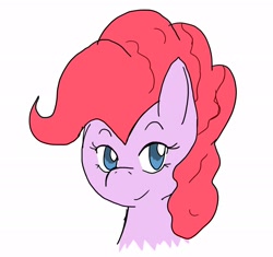 Size: 2048x1926 | Tagged: safe, artist:omegapony16, character:pinkie pie, species:earth pony, species:pony, female, mare, simple background, smiling, solo, white background