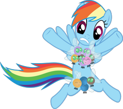 Size: 1794x1585 | Tagged: safe, artist:frownfactory, character:rainbow dash, species:pegasus, species:pony, episode:swarm of the century, g4, my little pony: friendship is magic, .svg available, female, parasprite, parasprite bikini, simple background, solo, svg, transparent background, vector, wings