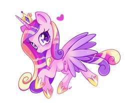 Size: 1000x824 | Tagged: safe, artist:ipun, character:princess cadance, species:alicorn, species:pony, blushing, cute, cutedance, female, heart, heart eyes, looking at you, mare, outline, simple background, solo, transparent background, white outline, wingding eyes