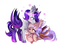 Size: 800x639 | Tagged: safe, artist:ipun, oc, oc only, oc:ginger, species:alicorn, species:bat pony, species:pony, bat pony alicorn, bat wings, deviantart watermark, female, horn, male, mare, obtrusive watermark, simple background, stallion, transparent background, watermark, wings