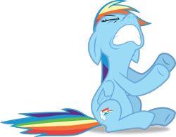 Size: 1283x999 | Tagged: safe, artist:frownfactory, character:rainbow dash, species:pegasus, species:pony, episode:sonic rainboom, g4, my little pony: friendship is magic, .svg available, angry, cutie mark, eyes closed, female, mare, simple background, solo, svg, transparent background, vector, wings