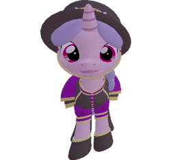 Size: 768x720 | Tagged: safe, artist:topsangtheman, character:sea swirl, species:pony, species:unicorn, 3d, clothing, female, hat, looking at you, simple background, solo, source filmmaker, transparent background, uniform
