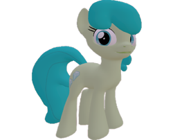 Size: 890x720 | Tagged: safe, artist:topsangtheman, species:earth pony, species:pony, 3d, female, green jewel, looking at you, simple background, solo, source filmmaker, transparent background