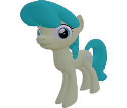 Size: 842x720 | Tagged: safe, artist:topsangtheman, species:earth pony, species:pony, 3d, female, green jewel, looking at you, simple background, solo, source filmmaker, transparent background