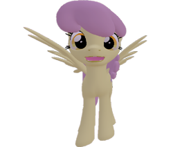 Size: 846x720 | Tagged: safe, artist:topsangtheman, character:parasol, species:pegasus, species:pony, 3d, looking at you, open mouth, simple background, solo, source filmmaker, transparent background