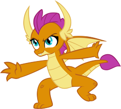 Size: 6607x5943 | Tagged: safe, artist:memnoch, character:smolder, episode:sweet and smoky, g4, my little pony: friendship is magic, female, simple background, solo, transparent background, vector