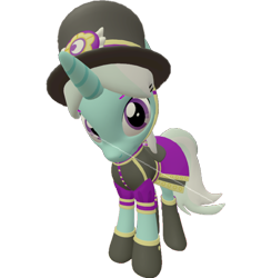 Size: 702x720 | Tagged: safe, artist:topsangtheman, species:pony, species:unicorn, 3d, clothing, cornetta, hat, looking at you, simple background, source filmmaker, transparent background, uniform