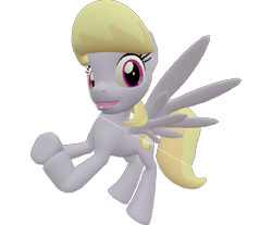 Size: 869x720 | Tagged: safe, artist:topsangtheman, character:cloud kicker, species:pegasus, species:pony, episode:the cutie re-mark, 3d, female, flying, looking at you, sarcastic clap, sfm pony, simple background, solo, source filmmaker, starlight says bravo, transparent background