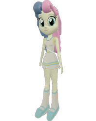 Size: 566x720 | Tagged: safe, artist:topsangtheman, character:bon bon, character:sweetie drops, my little pony:equestria girls, 3d, female, looking at you, simple background, solo, source filmmaker, transparent background