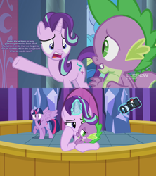 Size: 1920x2160 | Tagged: safe, artist:agrol, artist:itv-canterlot, artist:memnoch, edit, edited screencap, screencap, character:spike, character:starlight glimmer, character:twilight sparkle, character:twilight sparkle (alicorn), species:alicorn, species:dragon, species:pony, ship:sparlight, episode:memories and more, spoiler:memories and more, spoiler:mlp friendship is forever, book, camera, duo, female, hundreds of users filter this tag, kiss mark, lipstick, male, scrapbook, shipping, straight, winged spike