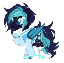Size: 3110x3074 | Tagged: safe, artist:lazuli, artist:nightmarye, base used, oc, oc only, species:bat pony, species:pony, bat pony oc, bat wings, clothing, colored pupils, female, jacket, mare, simple background, solo, transparent background, wings
