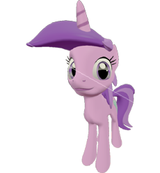 Size: 662x720 | Tagged: safe, artist:topsangtheman, character:amethyst star, character:sparkler, species:pony, species:unicorn, 3d, female, looking at you, simple background, solo, source filmmaker, transparent background