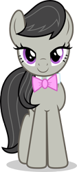Size: 2000x4479 | Tagged: safe, artist:luckreza8, character:octavia melody, species:earth pony, species:pony, episode:a horse shoe-in, g4, my little pony: friendship is magic, female, happy, simple background, solo, transparent background, vector