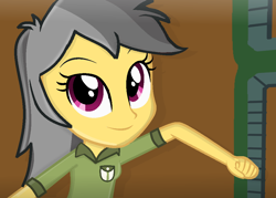 Size: 1006x720 | Tagged: safe, artist:grapefruitface1, base used, derpibooru original, character:daring do, my little pony:equestria girls, combat, looking at you, punch