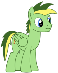 Size: 598x751 | Tagged: safe, artist:didgereethebrony, artist:pegasski, base used, oc, oc only, oc:didgeree, species:pegasus, species:pony, blank stare, simple background, solo, thousand yard stare, trace, transparent background