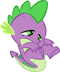 Size: 5135x6157 | Tagged: safe, artist:memnoch, character:spike, species:dragon, faceplant, male, simple background, solo, transparent background, vector