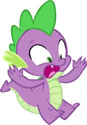 Size: 4084x5902 | Tagged: safe, artist:memnoch, character:spike, species:dragon, faceplant, male, simple background, solo, transparent background, vector