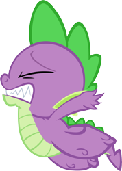 Size: 4099x5768 | Tagged: safe, artist:memnoch, character:spike, species:dragon, faceplant, male, simple background, solo, transparent background, vector