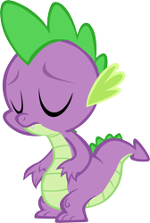 Size: 4156x6181 | Tagged: safe, artist:memnoch, character:spike, species:dragon, faceplant, male, simple background, solo, transparent background, vector