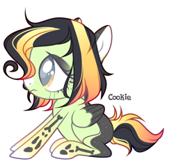 Size: 2112x2023 | Tagged: safe, artist:lazuli, base used, oc, oc only, species:pegasus, species:pony, clothing, costume, crying, eyelashes, frown, pegasus oc, simple background, skeleton costume, solo, text, transparent background, wings
