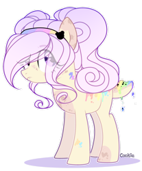 Size: 2228x2692 | Tagged: safe, artist:lazuli, oc, oc only, species:earth pony, species:pony, earth pony oc, eye clipping through hair, eyelashes, frown, looking up, simple background, solo, text, transparent background