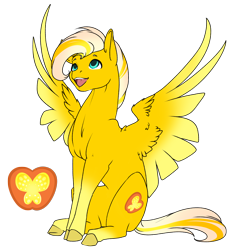 Size: 2320x2480 | Tagged: safe, artist:oneiria-fylakas, character:applejack, character:fluttershy, species:pegasus, species:pony, fusion, simple background, transparent background