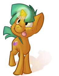 Size: 591x760 | Tagged: safe, artist:php27, character:snails, species:pony, species:unicorn, blep, colt, cute, dawwww, diasnails, foal, freckles, glowing horn, happy, horn, looking up, magic, magic aura, male, mlem, shadow, silly, silly pony, simple background, smiling, solo, standing, sweet dreams fuel, tongue out, transparent background, weapons-grade cute