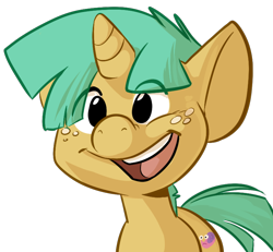 Size: 772x714 | Tagged: safe, artist:php27, character:snails, species:pony, species:unicorn, foal, male, simple background, smiling, solo, transparent background