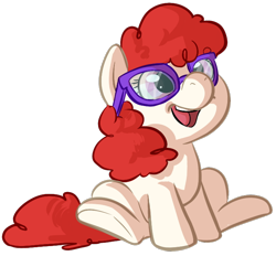 Size: 694x645 | Tagged: safe, artist:php27, character:twist, species:earth pony, species:pony, female, filly, simple background, sitting, solo, transparent background
