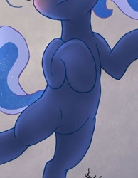 Size: 418x539 | Tagged: safe, artist:joakaha, edit, character:princess luna, species:pony, belly, bipedal, cropped, featureless crotch, female, mare, pictures of bellies, solo