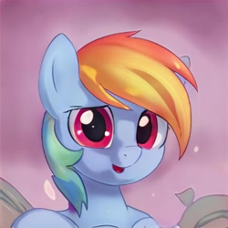 Size: 1024x1024 | Tagged: safe, ai model:thisponydoesnotexist, accidentally a canon character, artificial intelligence, female, neural network, not rainbow dash, solo