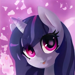 Size: 1024x1024 | Tagged: safe, ai model:thisponydoesnotexist, oc, species:pony, species:unicorn, artificial intelligence, neural network, not twilight sparkle, solo