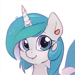 Size: 1024x1024 | Tagged: safe, ai model:thisponydoesnotexist, oc, species:pony, species:unicorn, artificial intelligence, neural network, simple background, solo