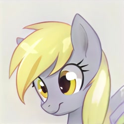 Size: 1024x1024 | Tagged: safe, ai model:thisponydoesnotexist, species:pony, accidentally a canon character, artificial intelligence, bust, female, mare, neural network, not derpy, portrait, solo