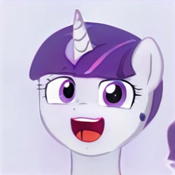 Size: 1024x1024 | Tagged: safe, ai model:thisponydoesnotexist, neural network, not twilight sparkle