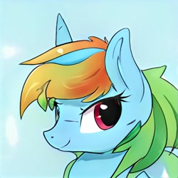 Size: 1024x1024 | Tagged: safe, ai model:thisponydoesnotexist, neural network, not rainbow dash