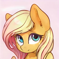 Size: 1024x1024 | Tagged: safe, ai model:thisponydoesnotexist, edit, oc, species:pegasus, species:pony, artificial intelligence, female, neural network, not applejack, not fluttershy, simple background, solo