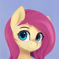 Size: 1024x1024 | Tagged: safe, ai model:thisponydoesnotexist, neural network, not fluttershy, smiling